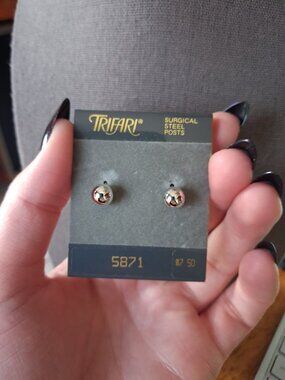 Trifari stud earrings
